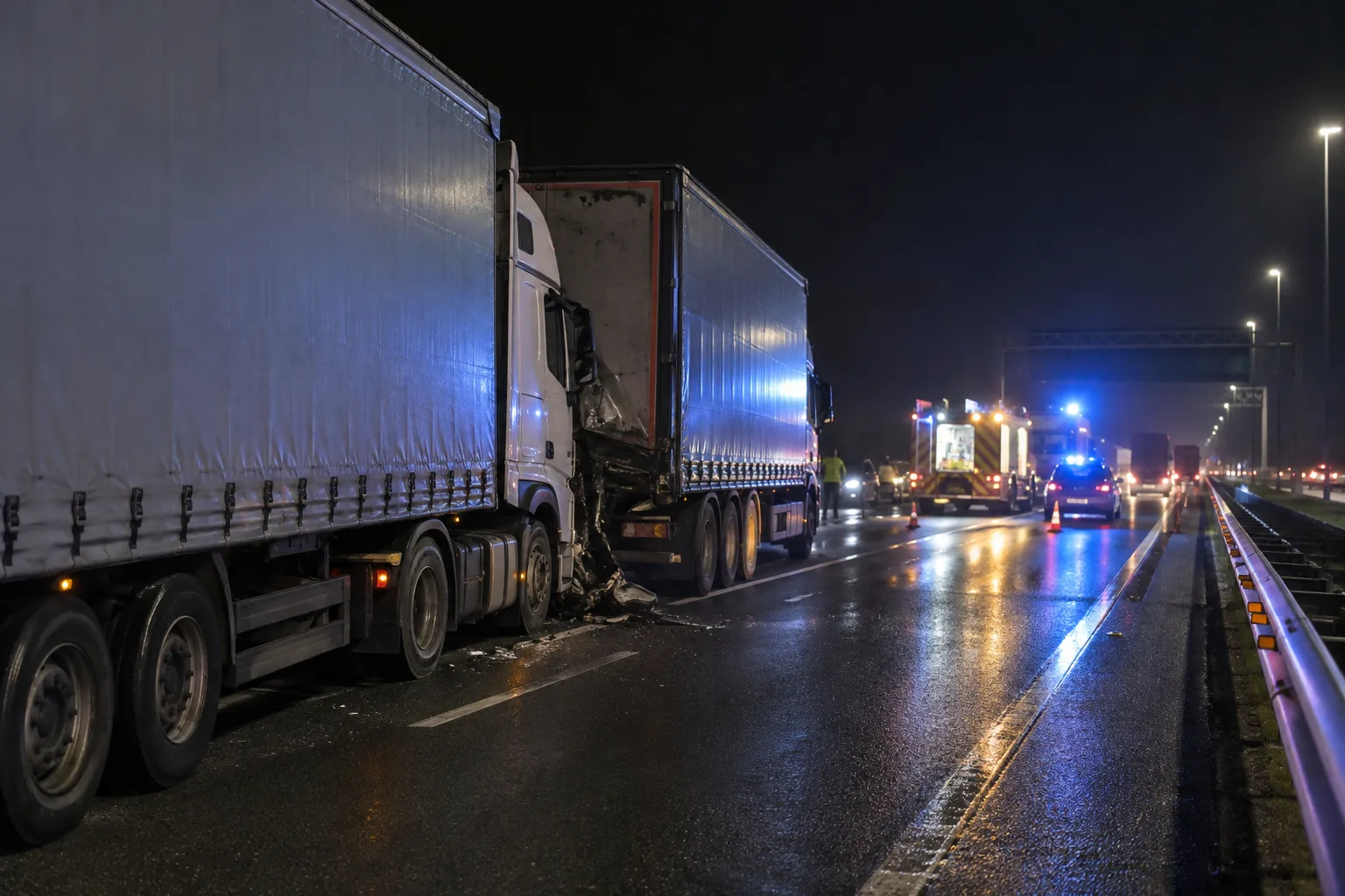 Scontro tra due Tir sull'A4 nella notte del 29 settembre: un conducente trasportato in ospedale