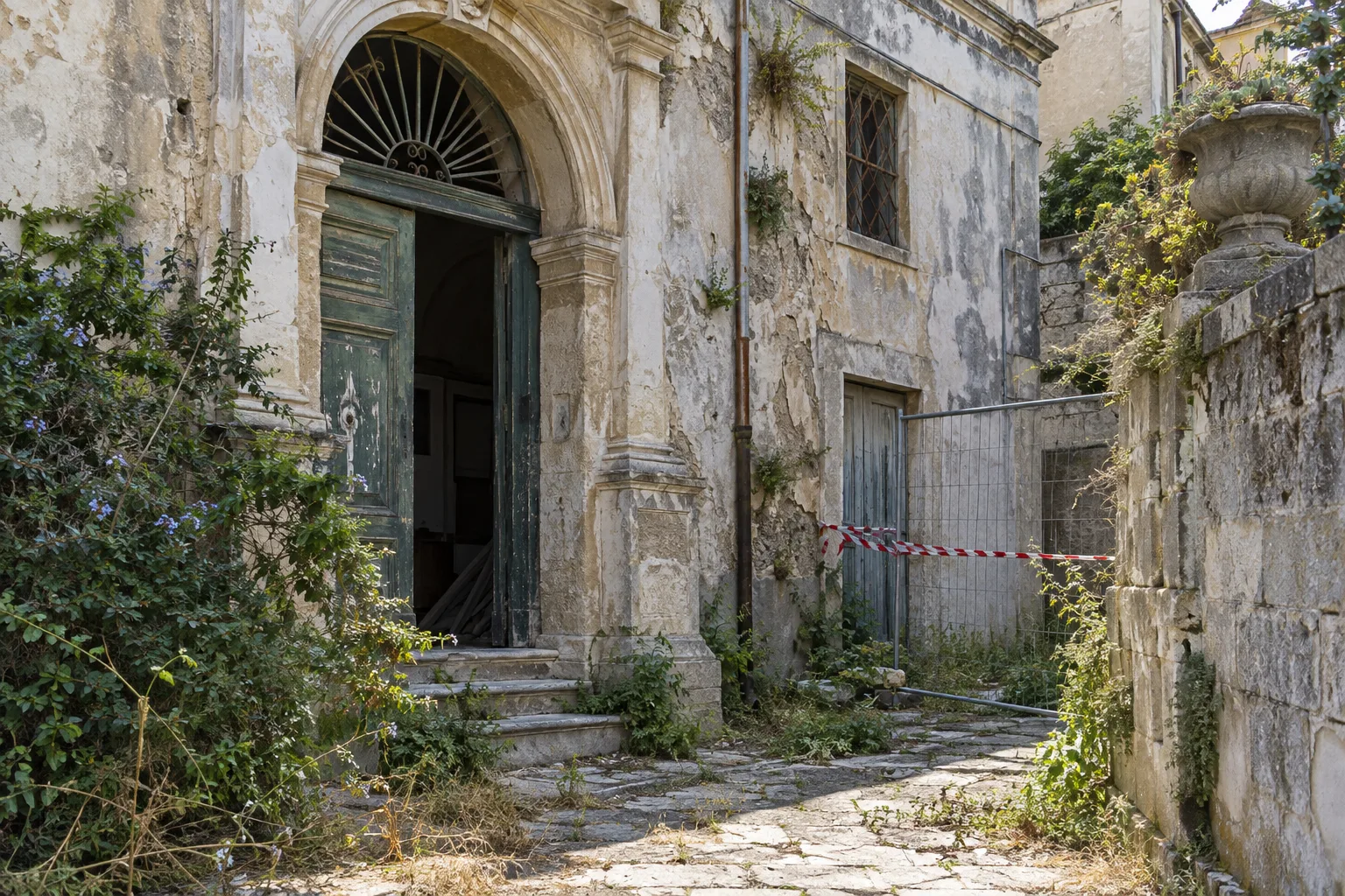 Via Grotta Santa a Siracusa: fuga di gas, intrusioni e degrado nella 'casa di Madonna delle Grazie'