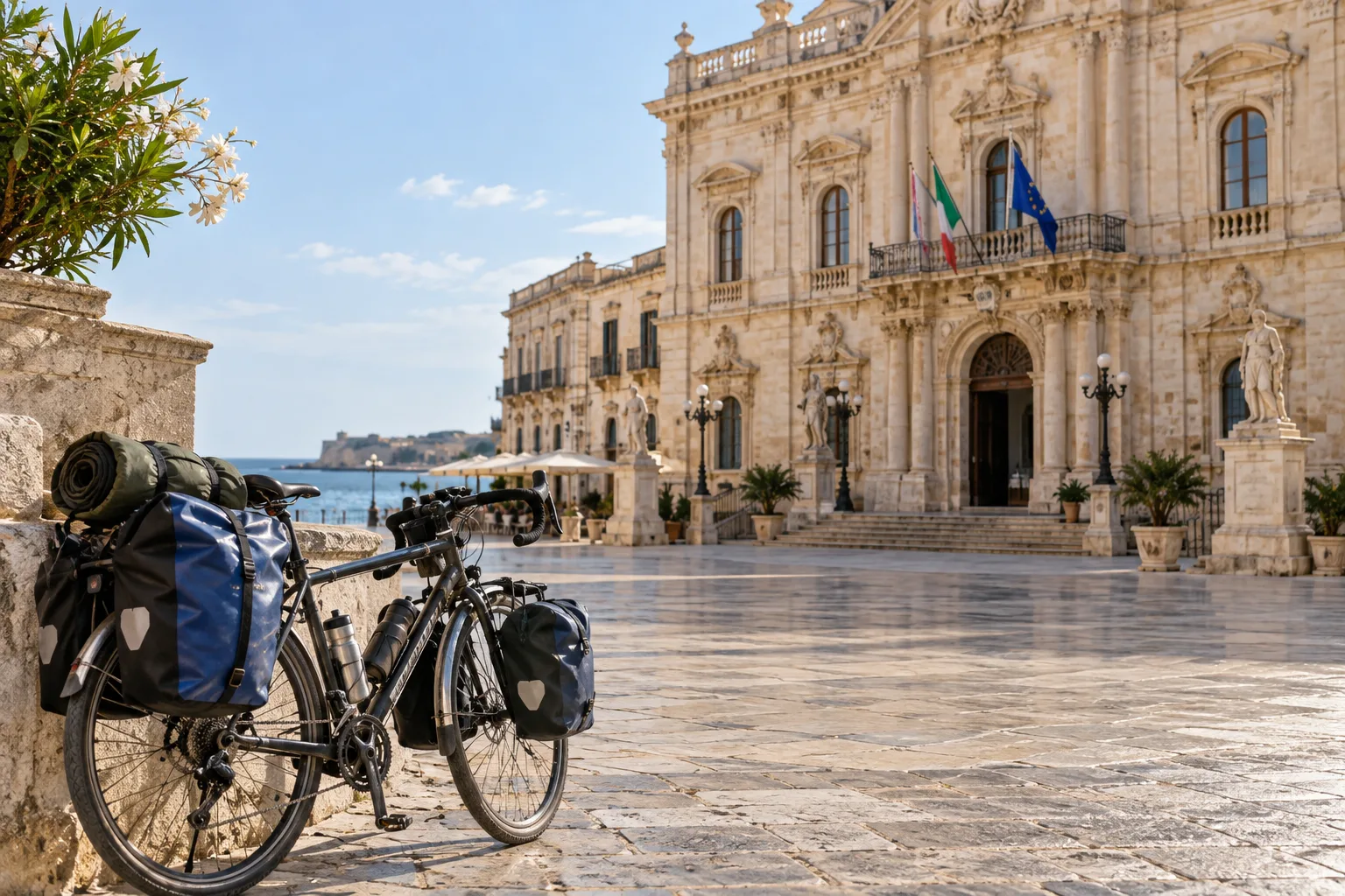 Da Würzburg a Siracusa in bicicletta: Jörg Richter accolto a Palazzo Vermexio per le malattie rare