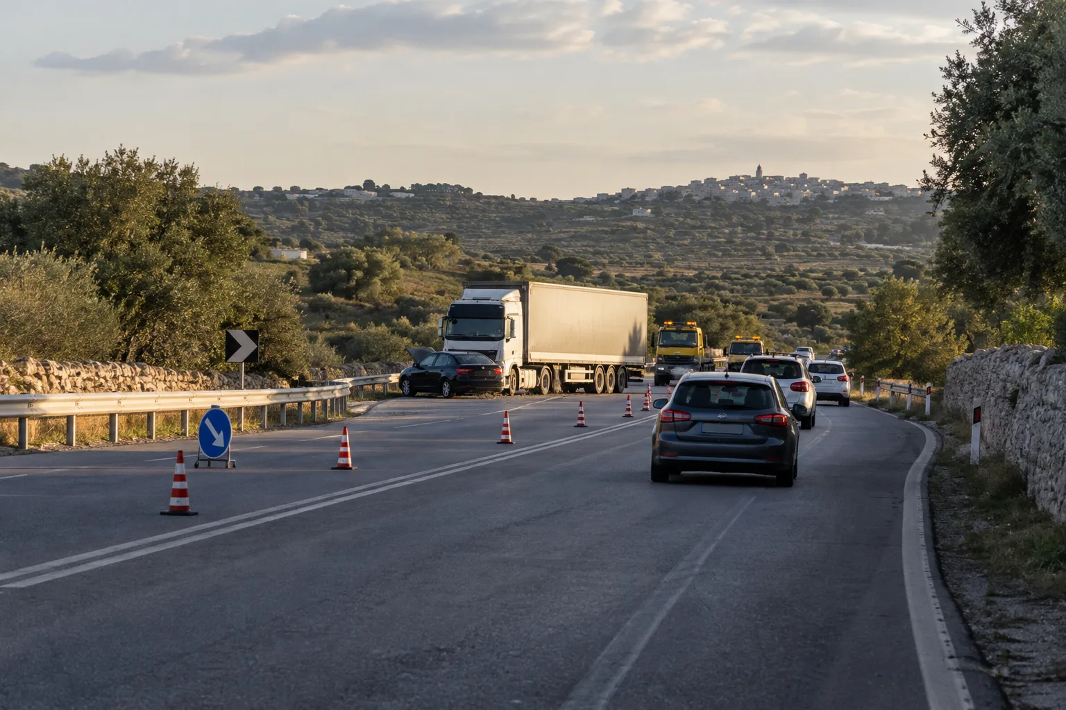 Scontro tra auto e tir sulla Statale 100: un morto e due feriti tra Gioia del Colle e Mottola