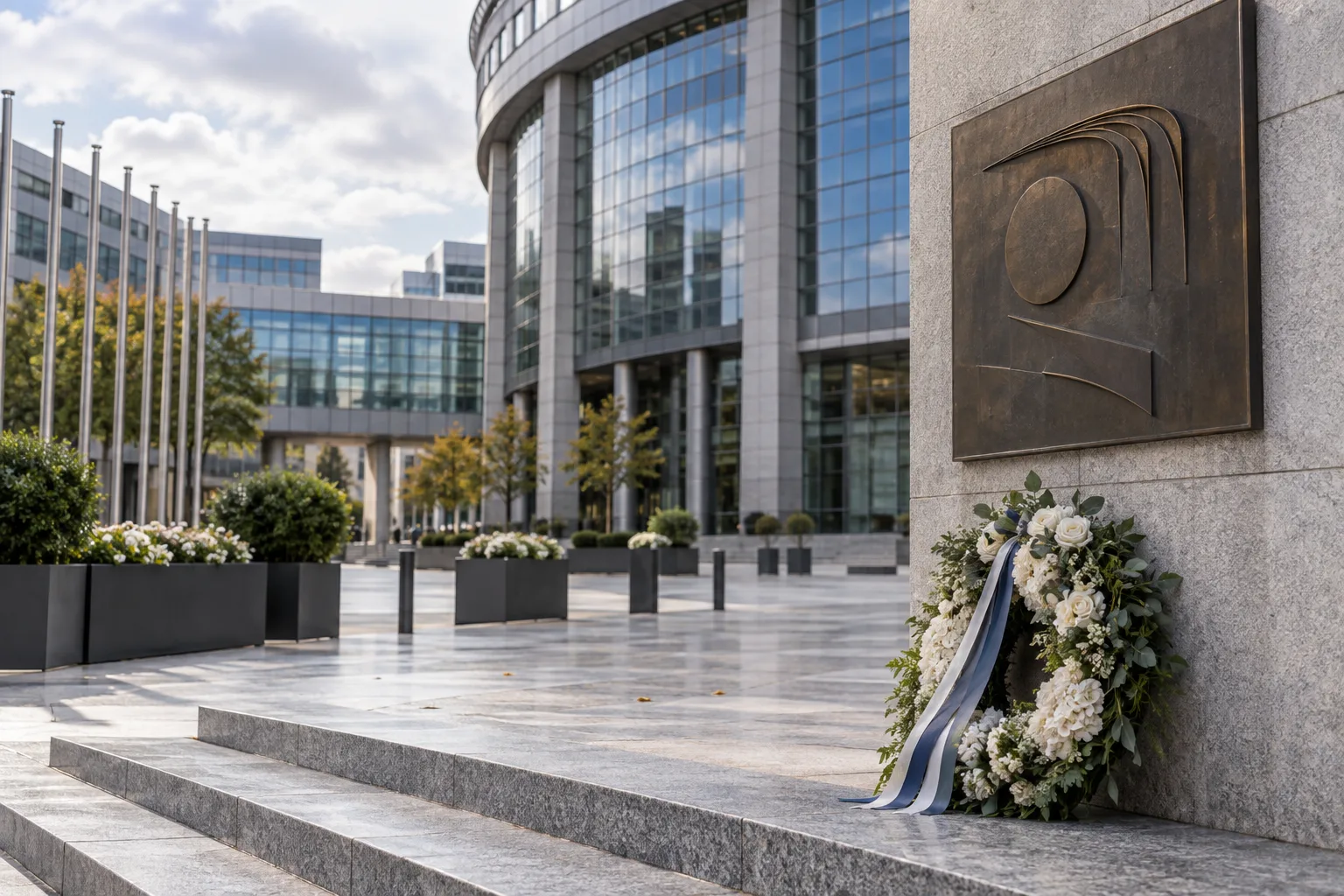 Un edificio del Parlamento europeo a David Sassoli: la cerimonia a Bruxelles