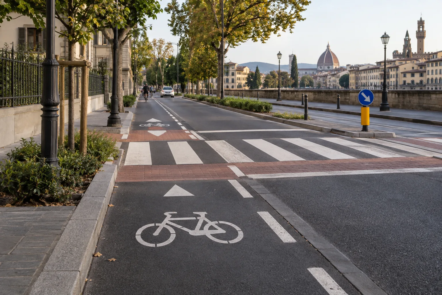 Firenze, 500mila euro per rinnovare la segnaletica delle piste ciclabili