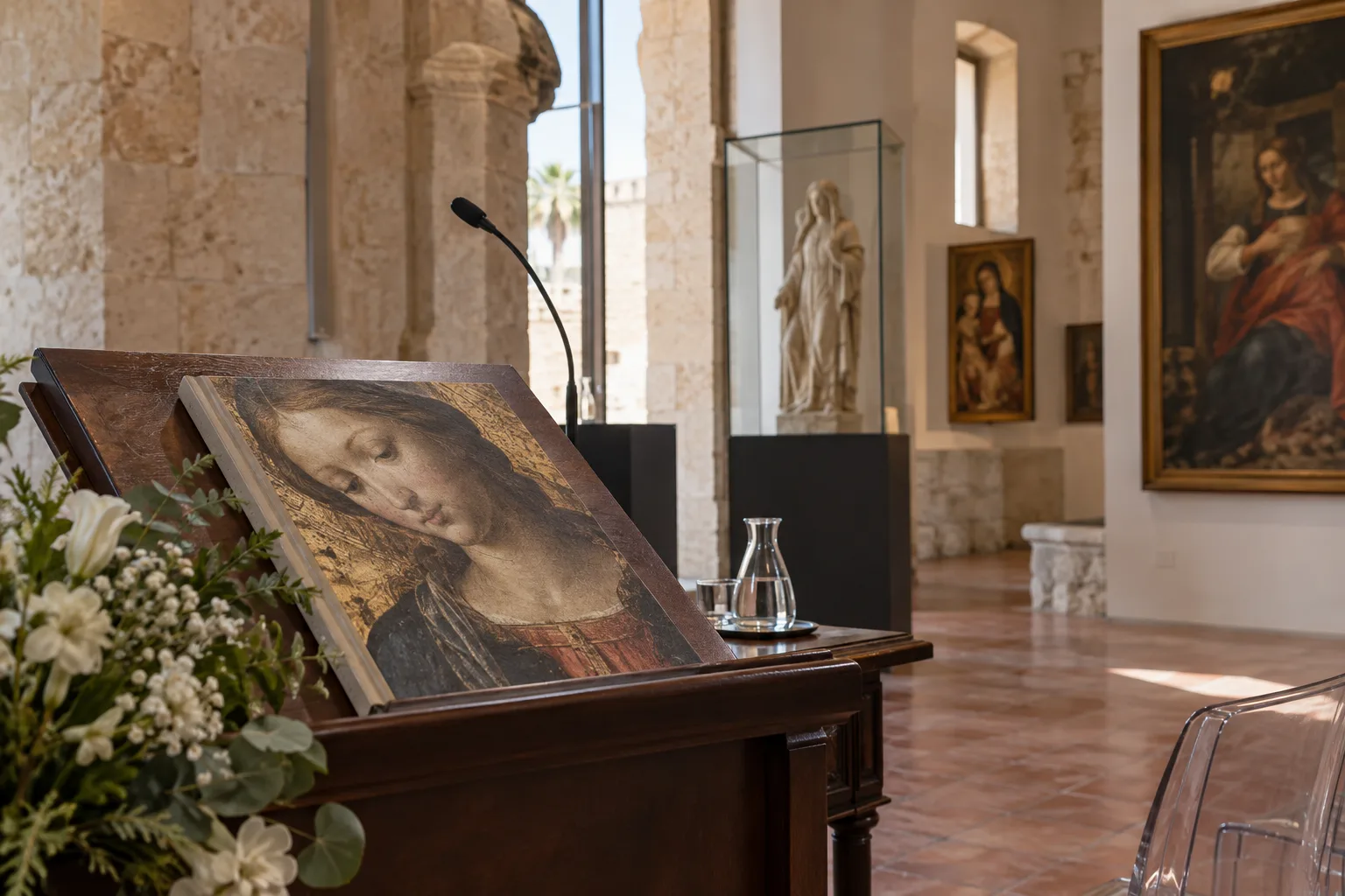 Al Bellomo presentazione del volume "Capolavori svelati" sui simboli delle opere