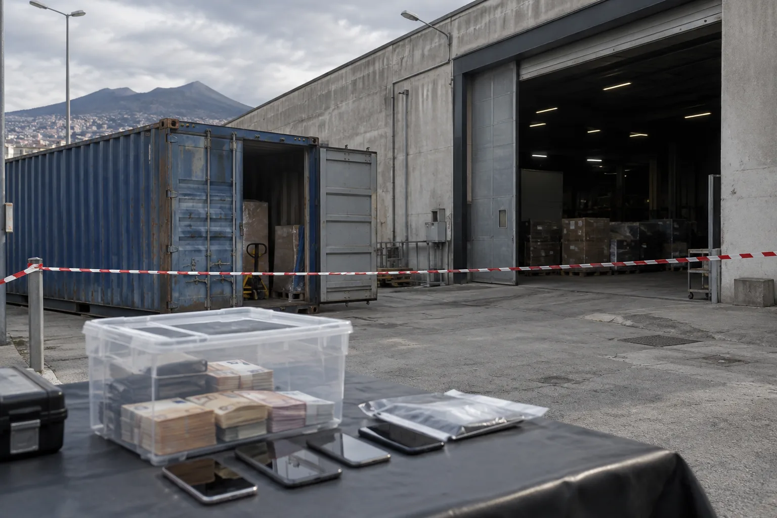 Napoli, sequestrati container e capannone: trovati 56.120 euro in contanti durante indagini su due cittadini cinesi