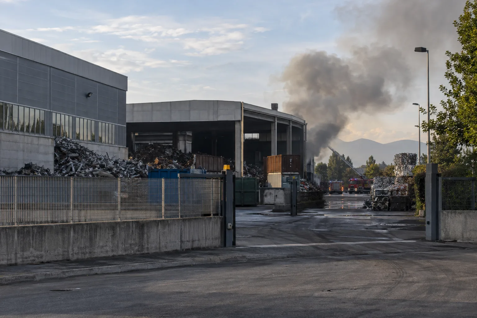 Rogo a Paderno Dugnano: fiamme in azienda che tratta batterie esauste
