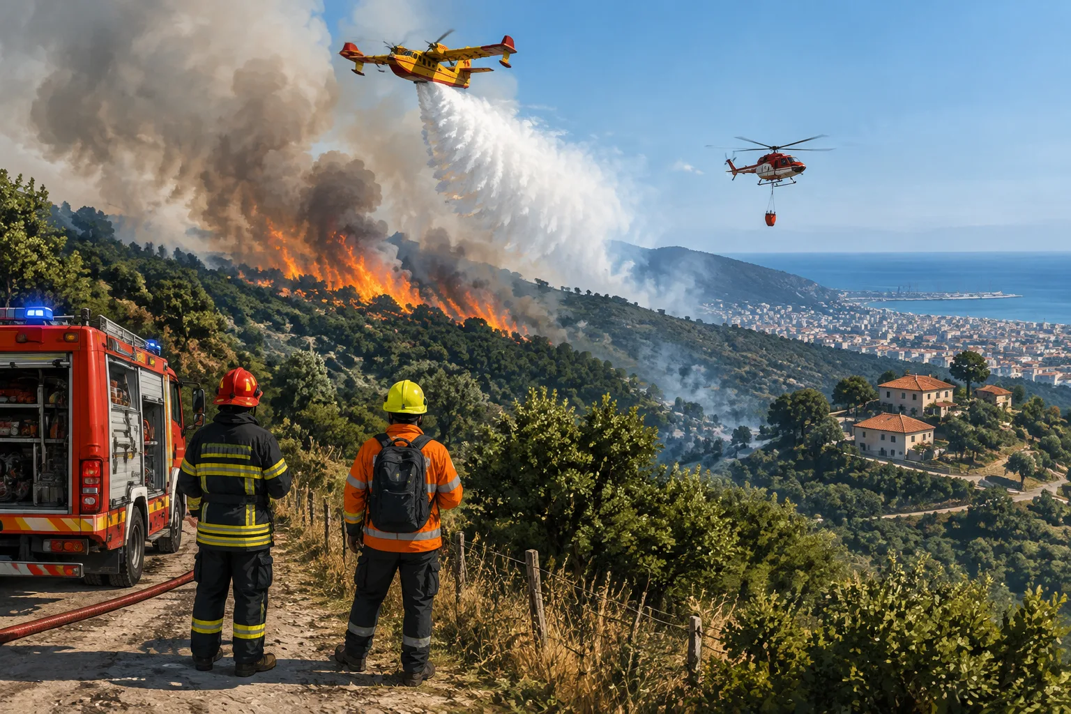 Nuovo incendio a Rossiglione; a Pra' la situazione migliora dopo le evacuazioni