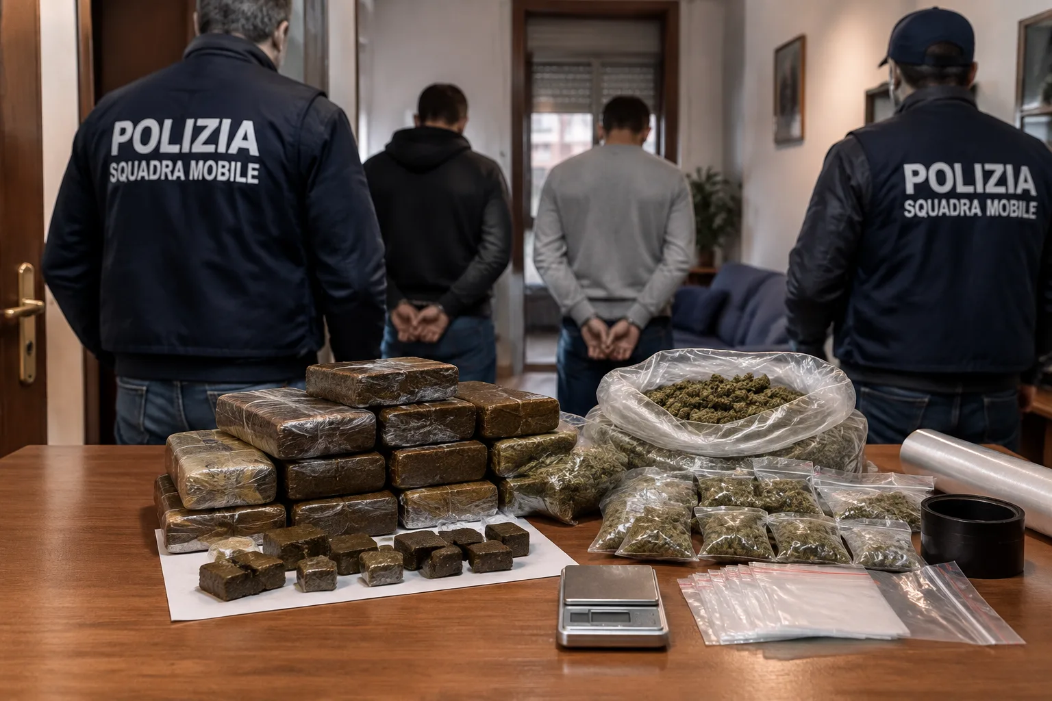Sequestro di oltre 4 kg di droga a Bari: due arresti