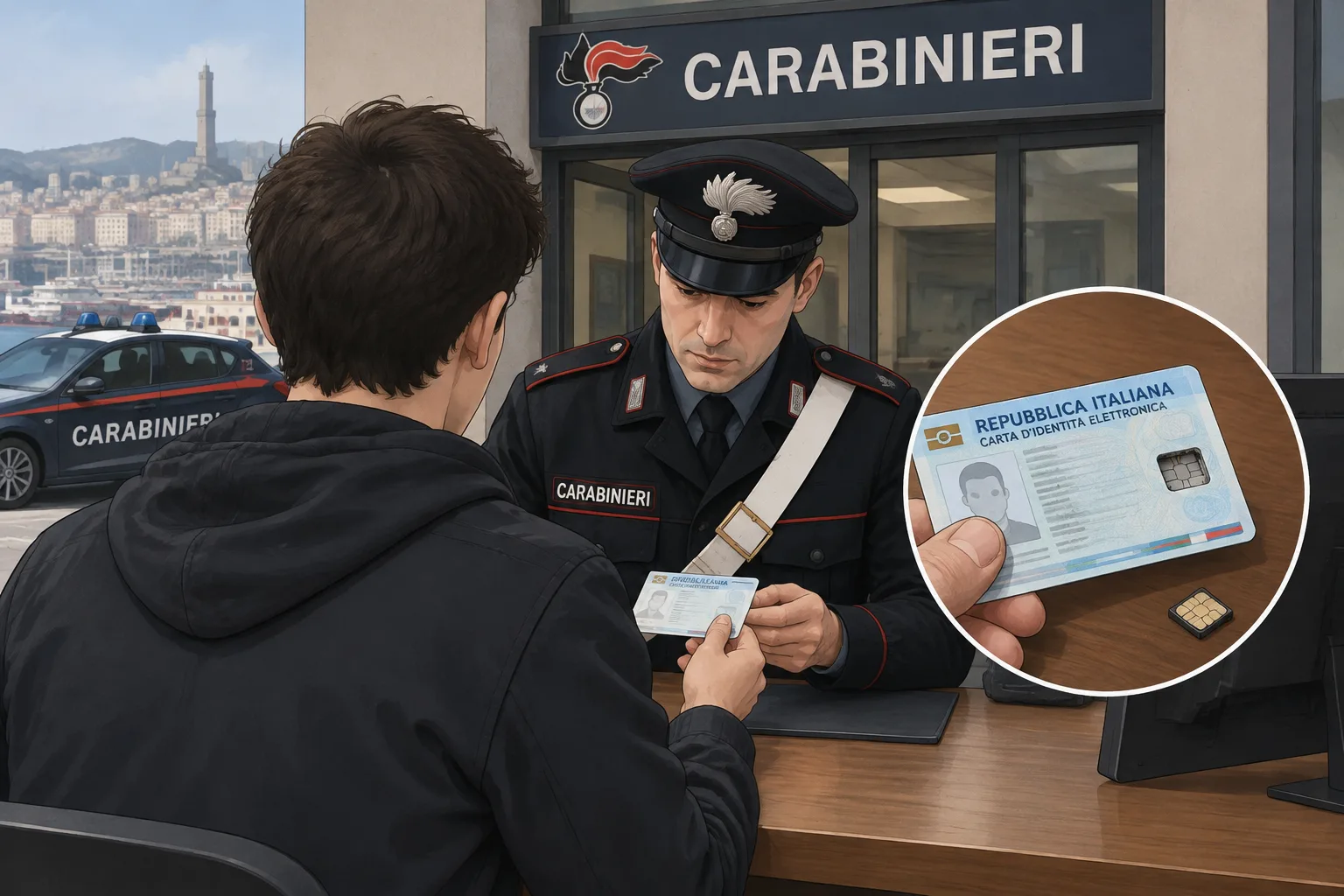 Genova: denunciato un diciannovenne per aver esibito una carta d'identità senza microchip