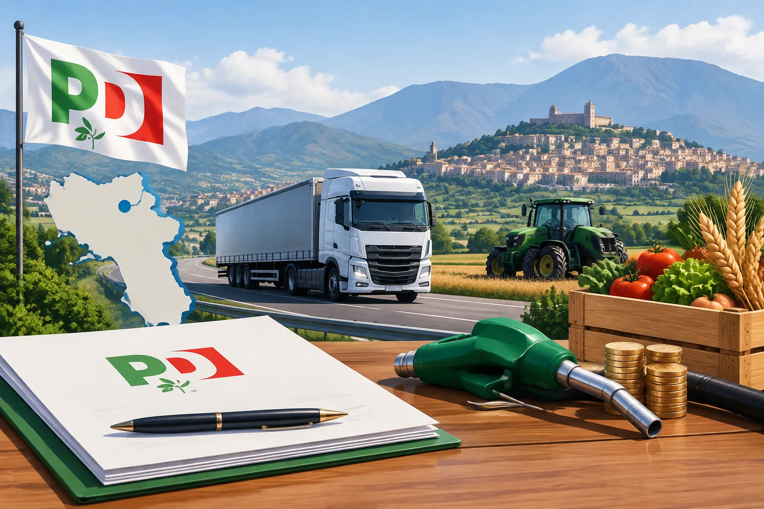 PD Campania: mozione per un fondo da 20 milioni e misure a sostegno di autotrasporto e agricoltura nelle aree interne