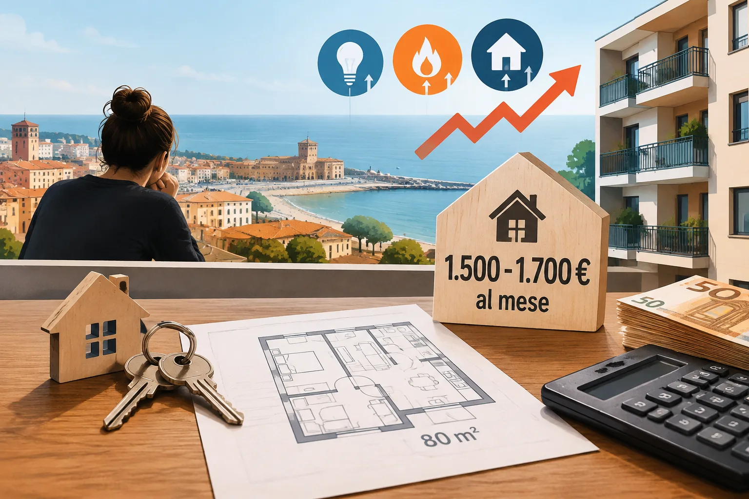 A Pesaro affitti tra i più alti nelle Marche: 1.500-1.700 euro per un 80 m² secondo l'OMI