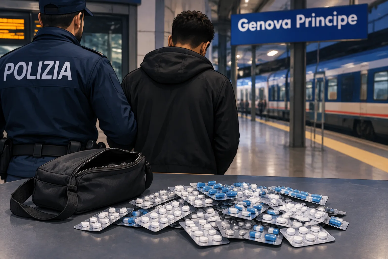 Genova Principe: arrestato straniero con oltre 300 compresse di rivotril e pregabalin