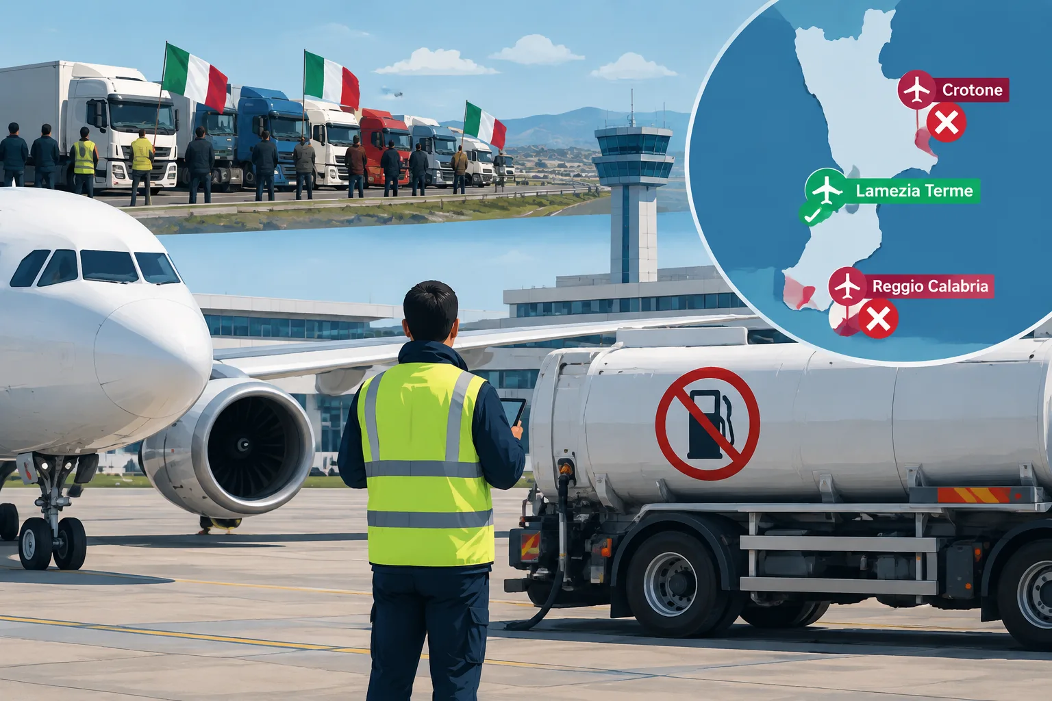 Protesta degli autotrasportatori: Crotone e Reggio Calabria privi di carburante, Lamezia regolare