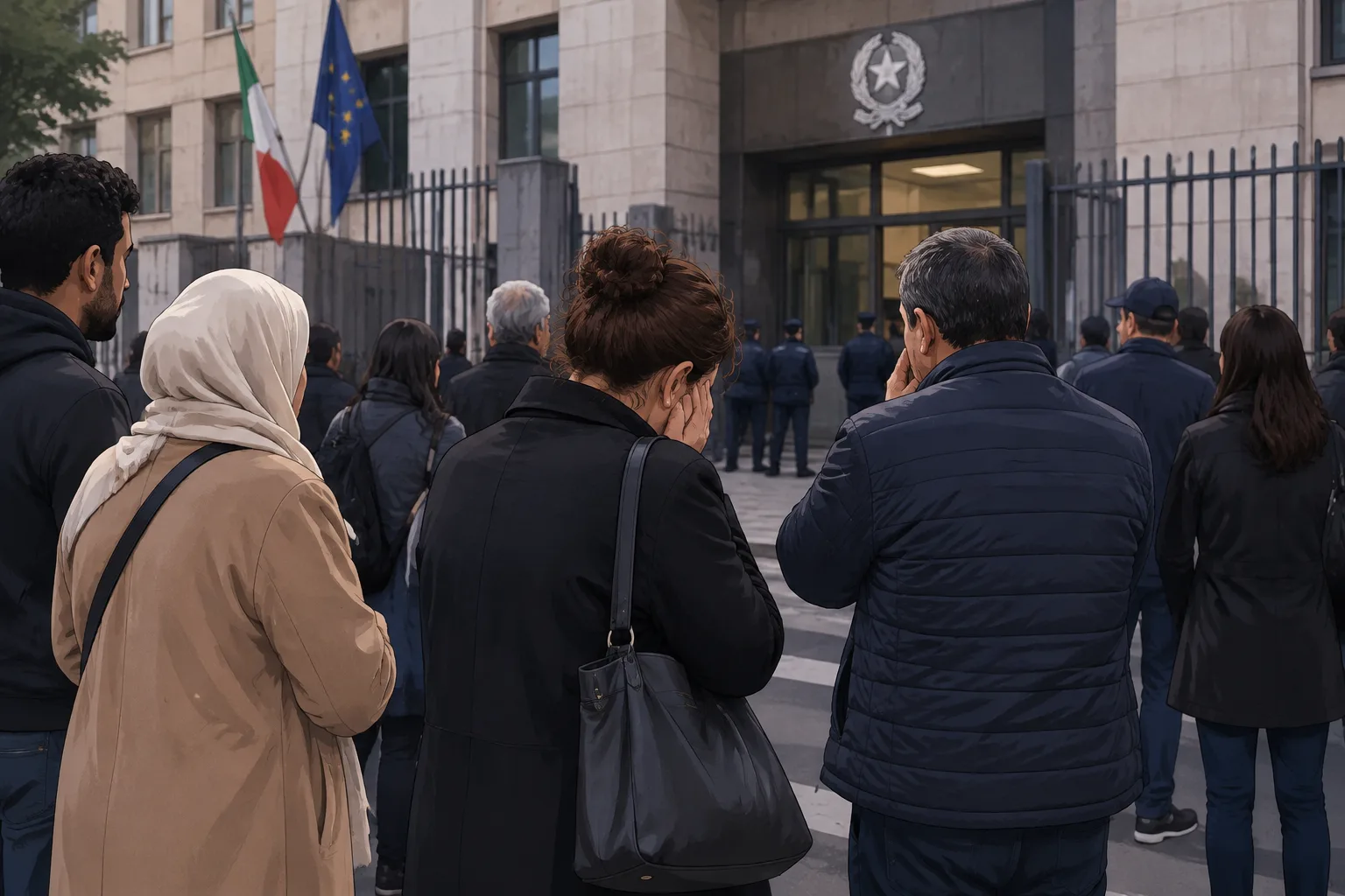 Milano: genitori in attesa davanti alla Questura per i figli fermati dopo le devastazioni, «Non sapevamo nulla»