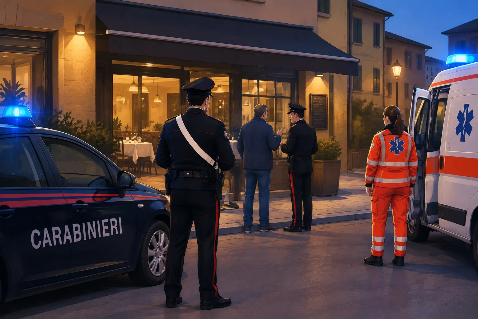 Lite in un ristorante di Manerbio: arrivano carabinieri e 118, nessun ferito