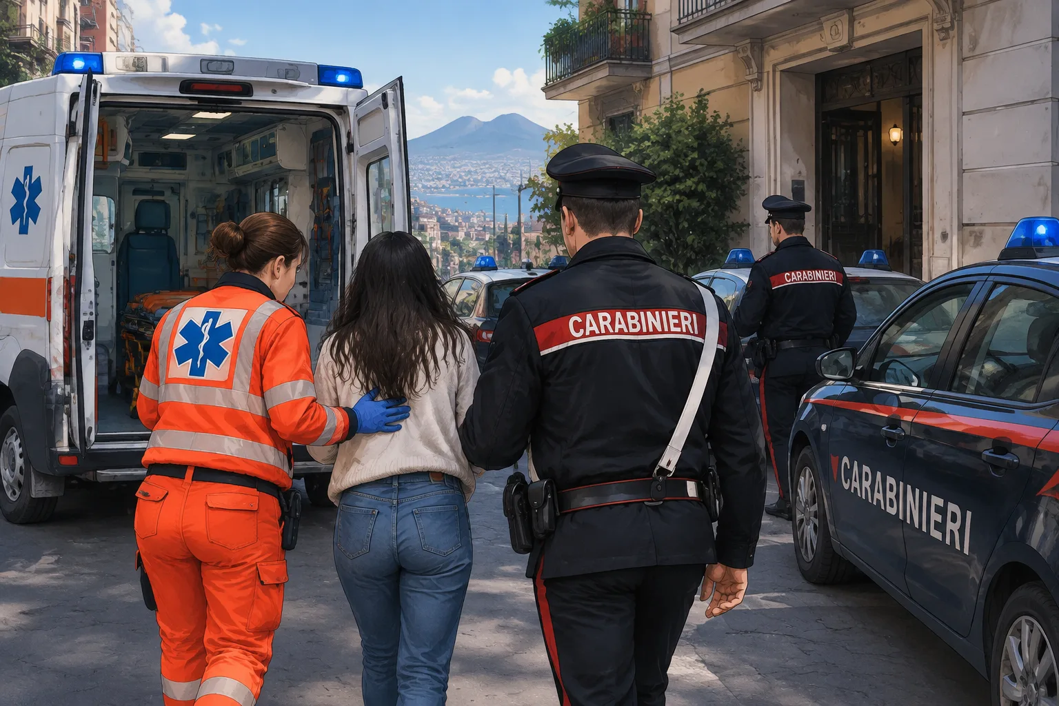 Intervento al Vomero: 118 e Carabinieri soccorrono una giovane in forte crisi emotiva