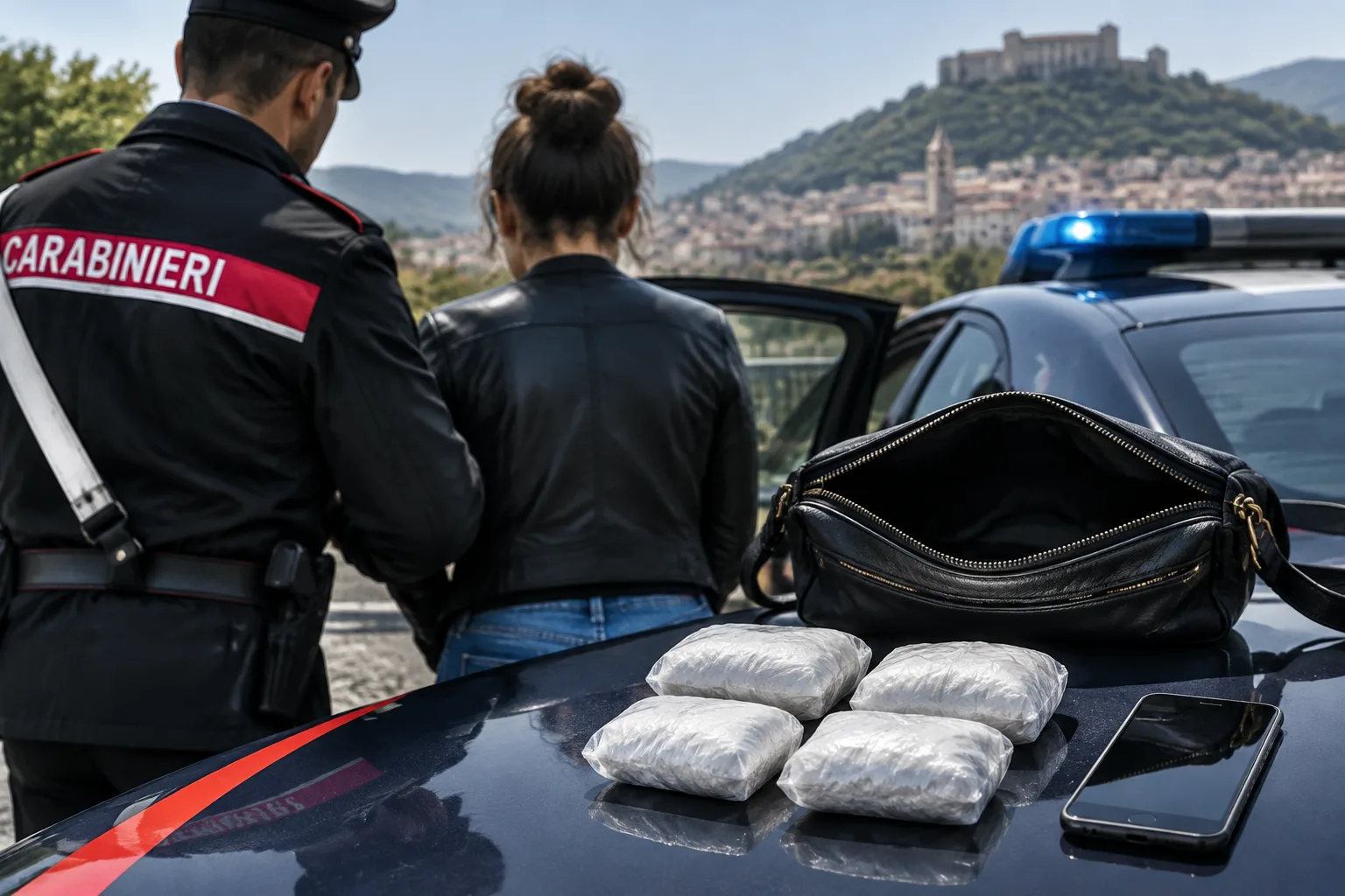 Montesarchio: 26enne arrestata con 230 grammi di cocaina, udienza di convalida domani