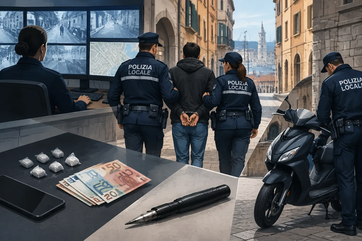 Videosorveglianza nel centro storico: arresti e sequestri a Genova tra il 20 e il 23 ottobre