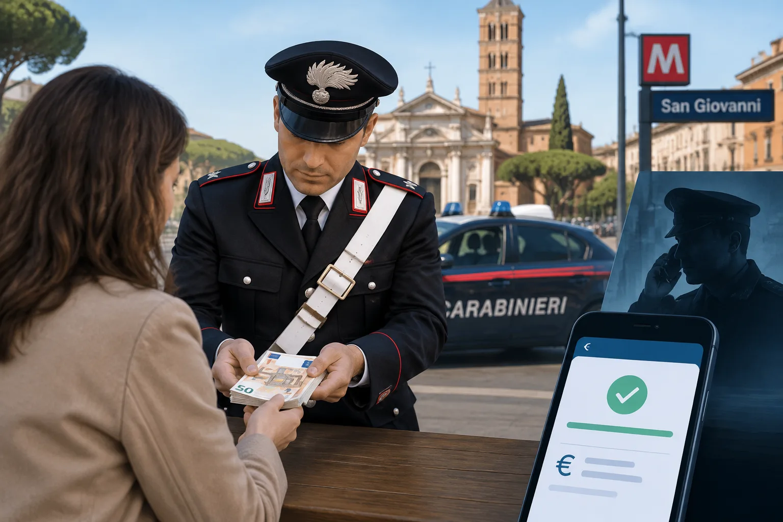 A San Giovanni restituiti 41.829 euro a una donna truffata dal finto poliziotto