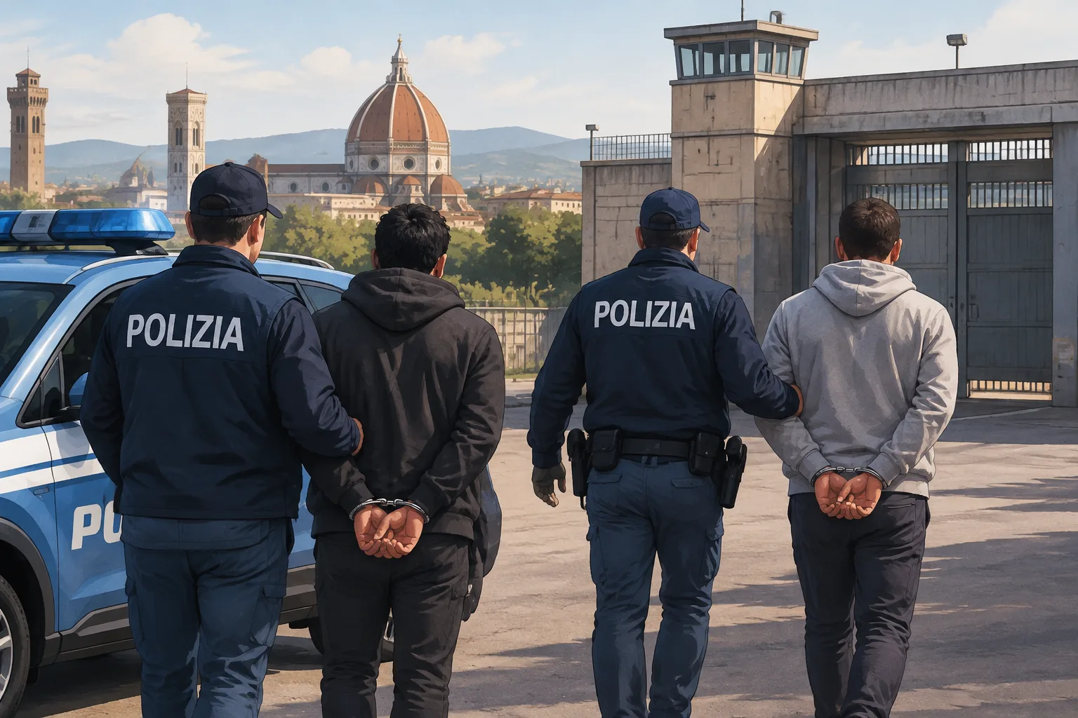 Due arresti a Firenze: condanne per violenza sessuale e per rapina, entrambi portati a Sollicciano