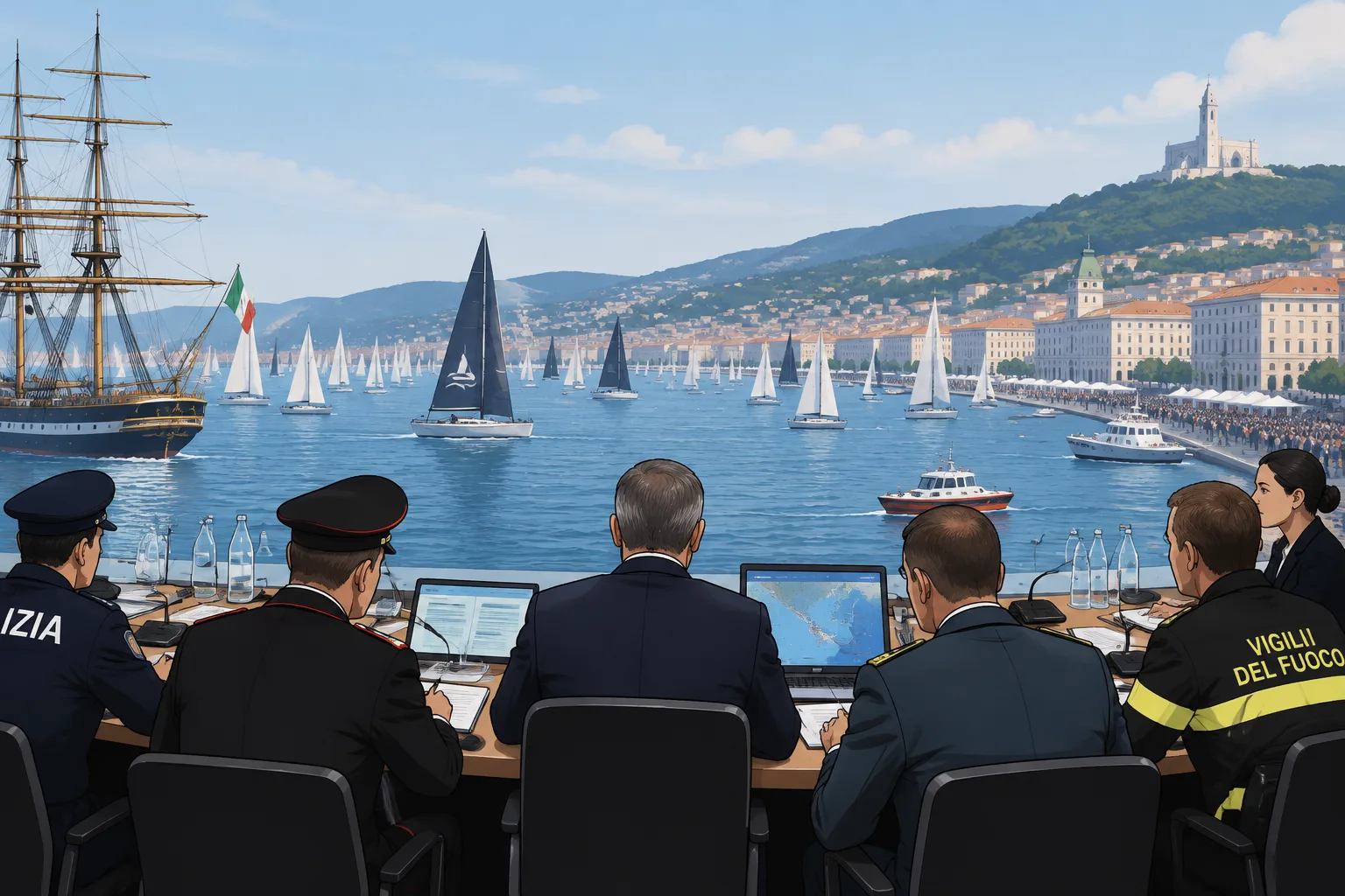 Barcolana 58, la Prefettura coordina il piano sicurezza: attesi 500.000 visitatori