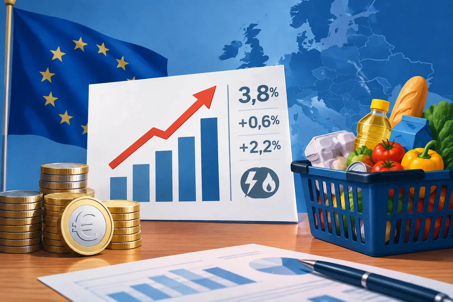Eurostat: inflazione area euro stimata al 3,8% a settembre, in salita. Italia a +4,1%