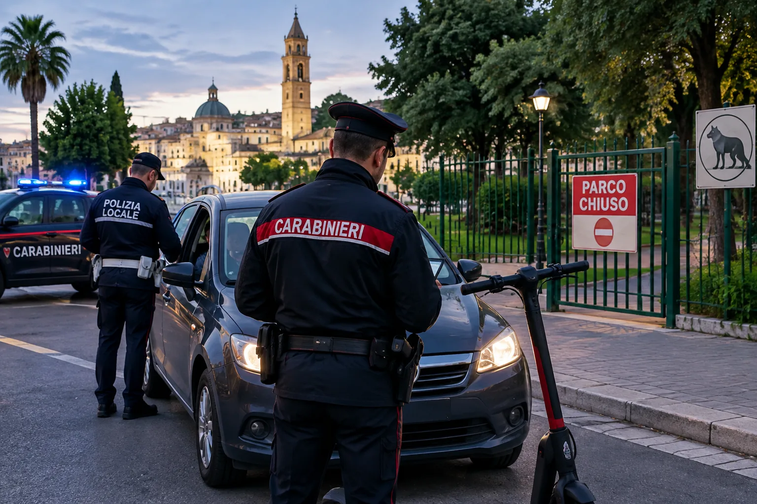 Controlli a Noicattaro: multe, otto patenti ritirate e verifiche nei parchi dopo avvistamenti di lupi