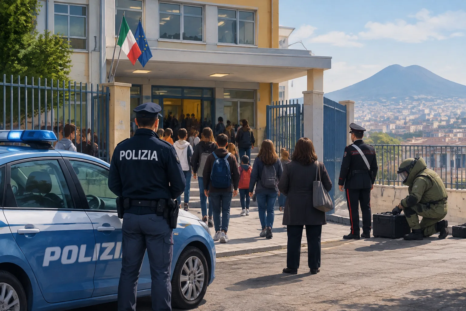 Allarme via e-mail: evacuate scuole a Napoli e provincia, nessun ordigno rinvenuto