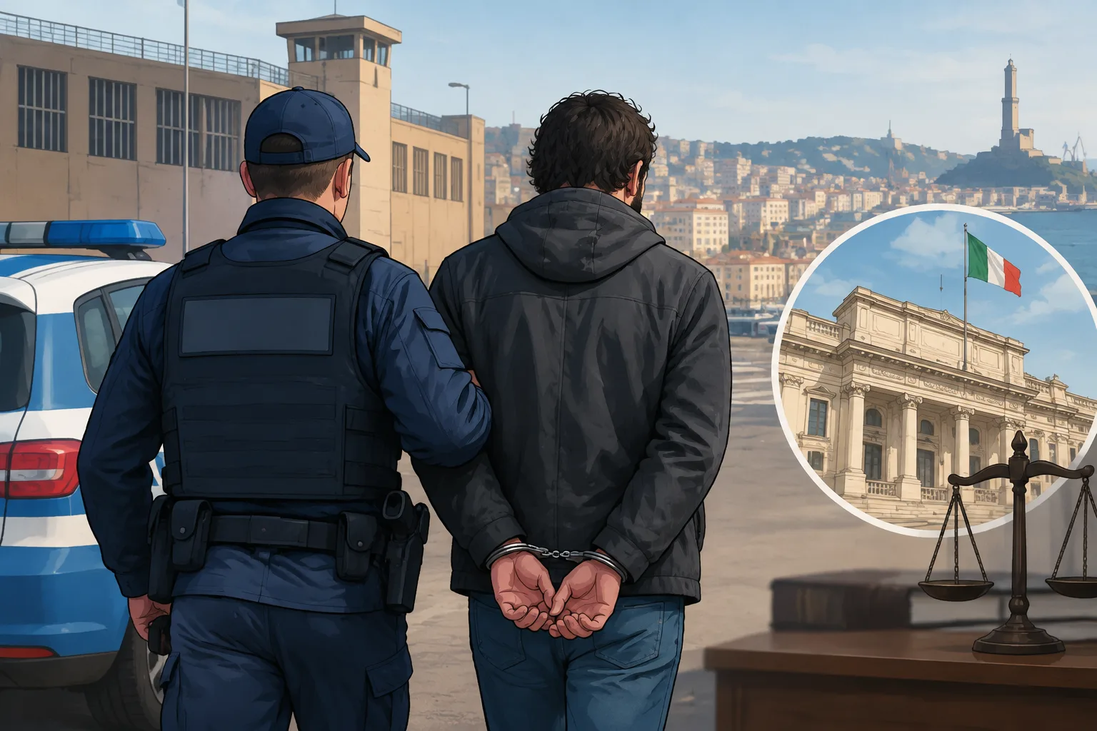 Genova, arrestato per aver colpito un poliziotto: l'imputato ai domiciliari dopo due settimane a Marassi