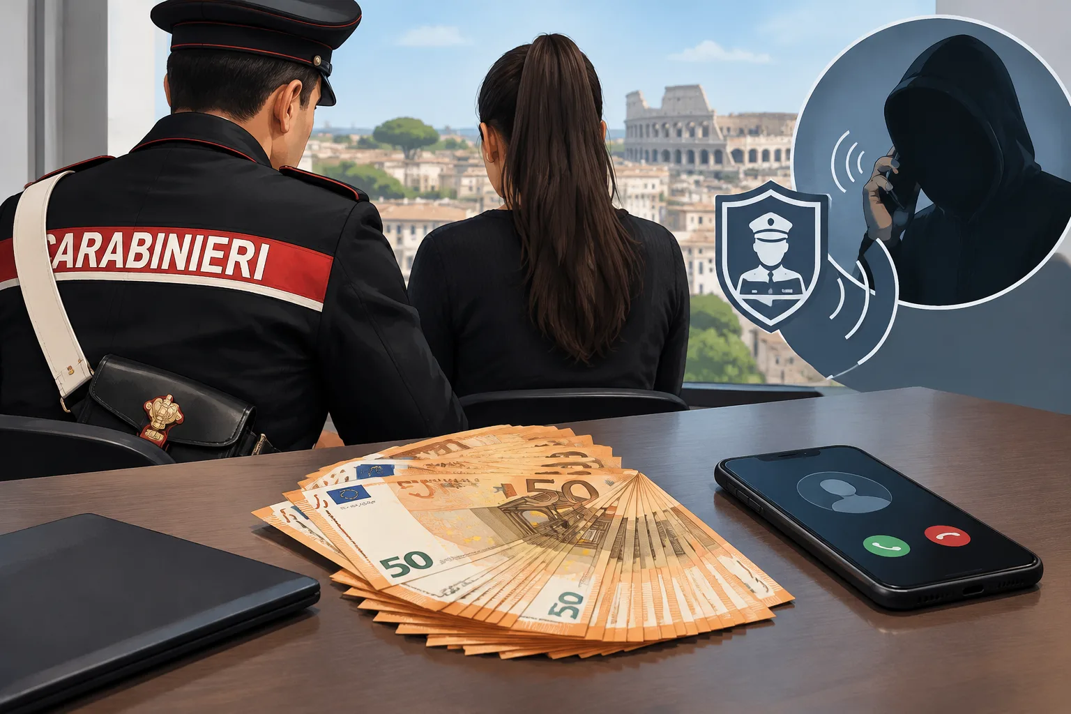Denunciata una 21enne originaria di Napoli dopo il recupero di 41.829 euro nella truffa del finto poliziotto