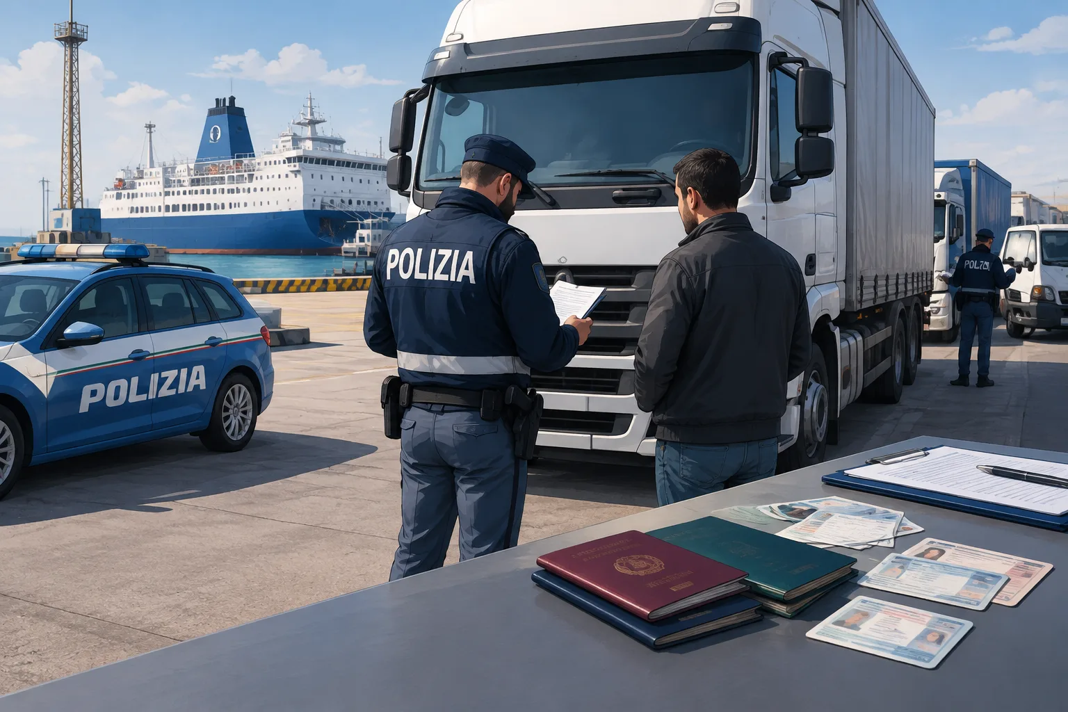 Controlli al porto di Bari: sanzioni per oltre 25mila euro e ritiro di documenti a nove mezzi