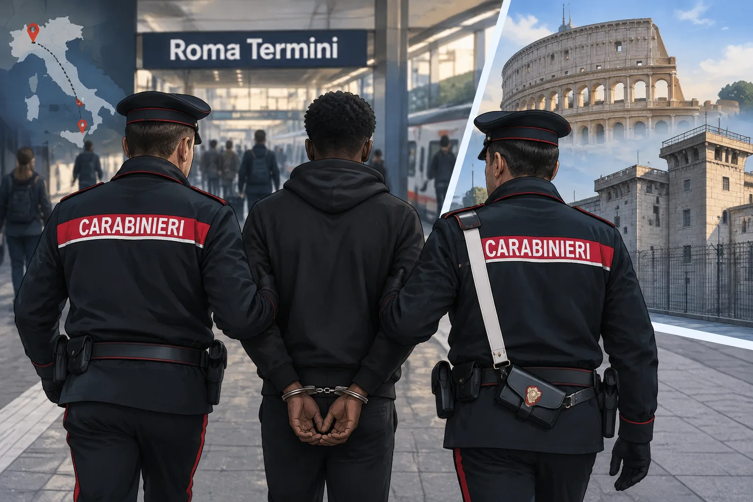 Rintracciato a Roma il 24enne condannato per le aggressioni commesse a Milano nell'estate 2025