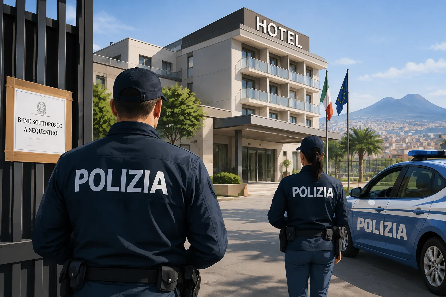 Sequestrati a Giugliano beni per circa 6 milioni: sigilli a un albergo e dieci immobili