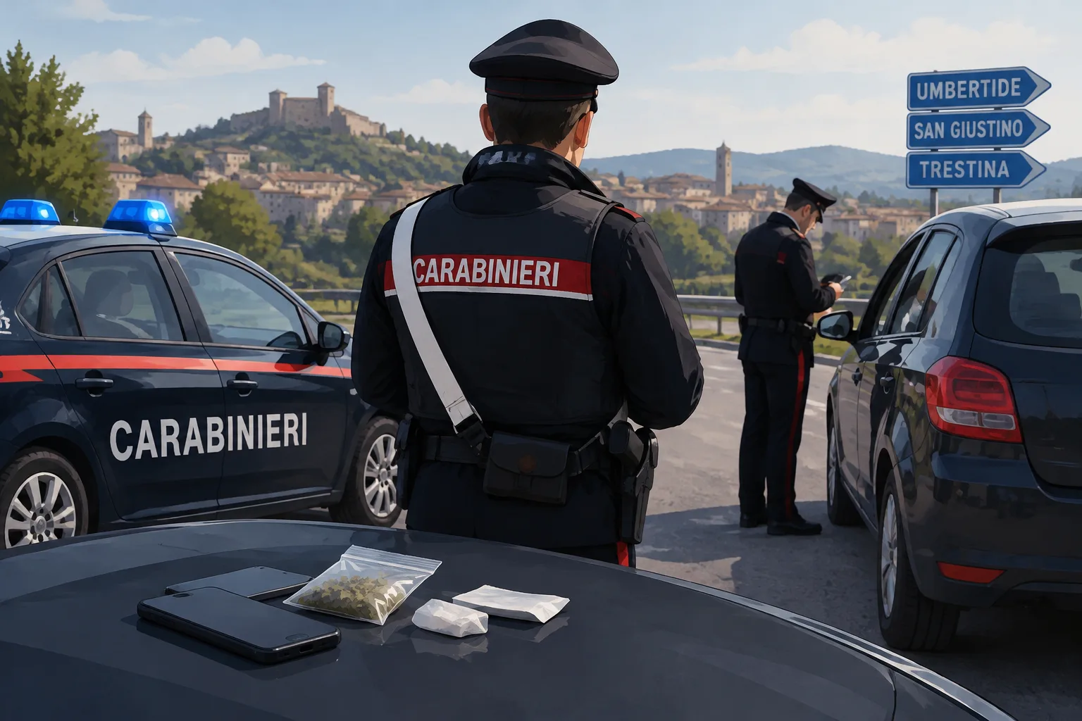 Controlli nell'Alto Tevere: cinque giovani segnalati per possesso di droga