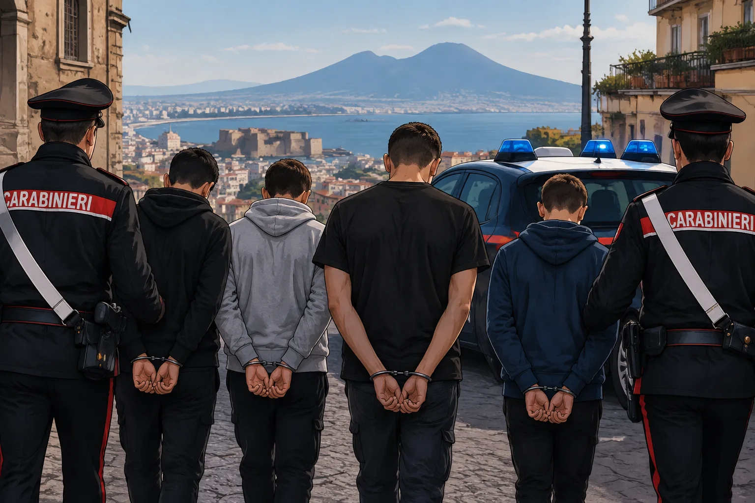 Napoli, arrestati quattro giovani per l'accoltellamento di un 21enne: tra loro un minorenne