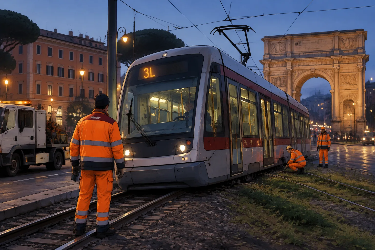 Svio di un tram della linea 3L a Porta Maggiore: nessun ferito