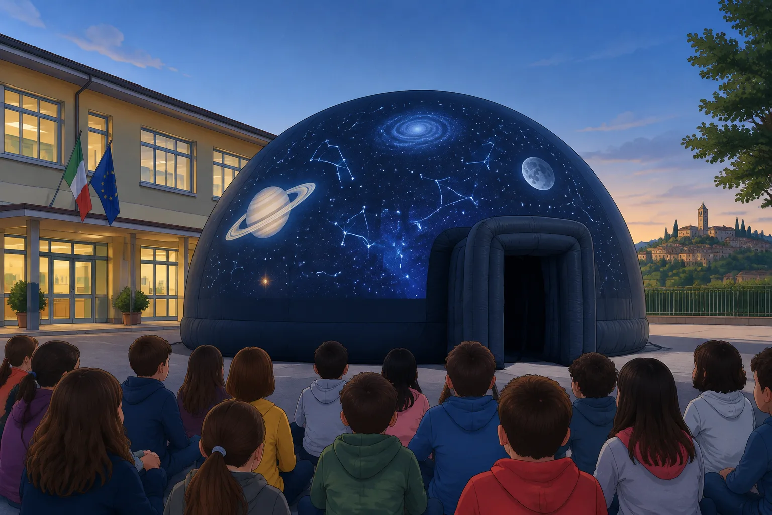 A San Casciano inaugurato il primo planetario gonfiabile e itinerante della Toscana