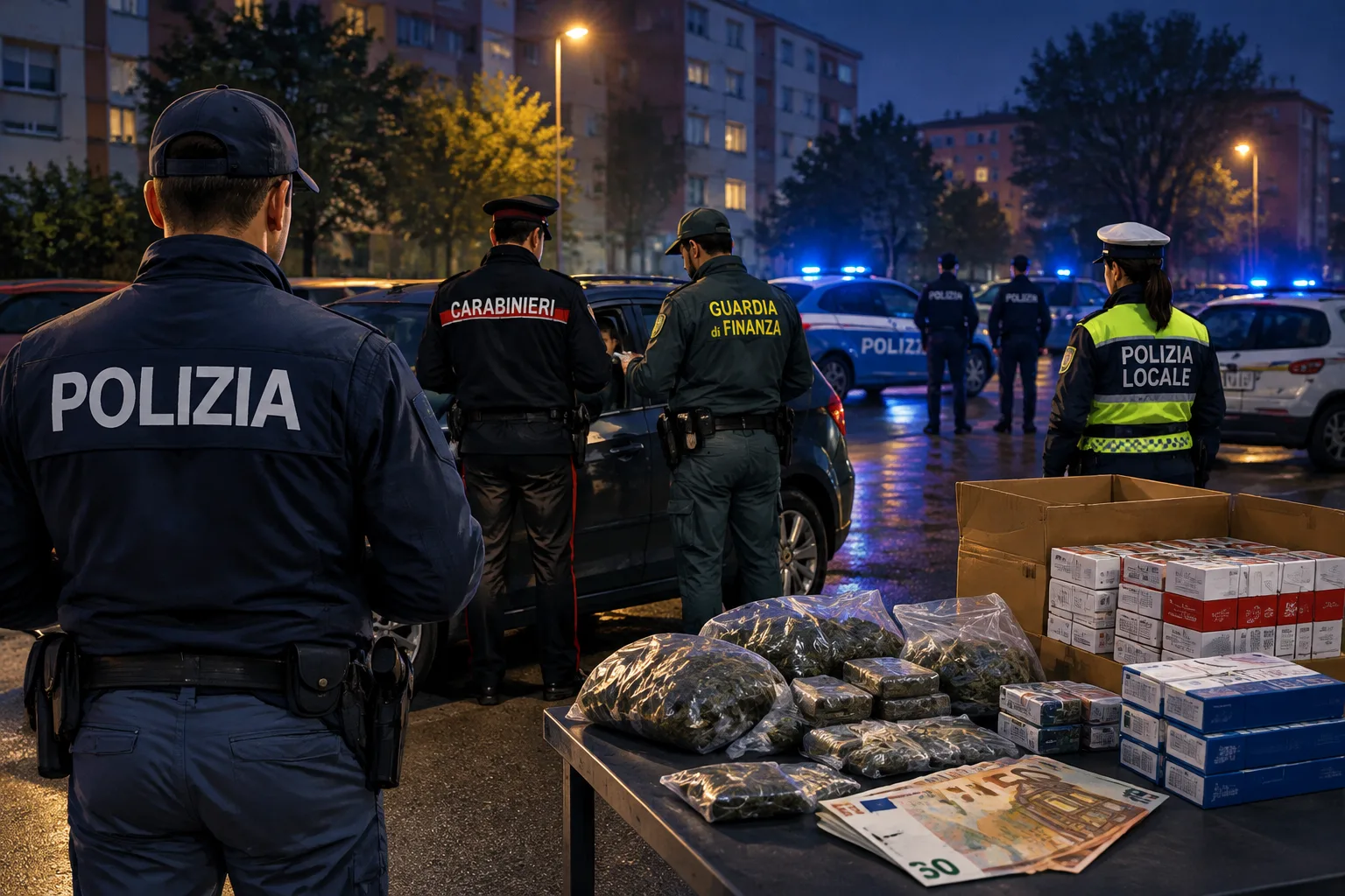 Controlli a Rozzano: servizio interforze identifica 323 persone, arresto e sequestri
