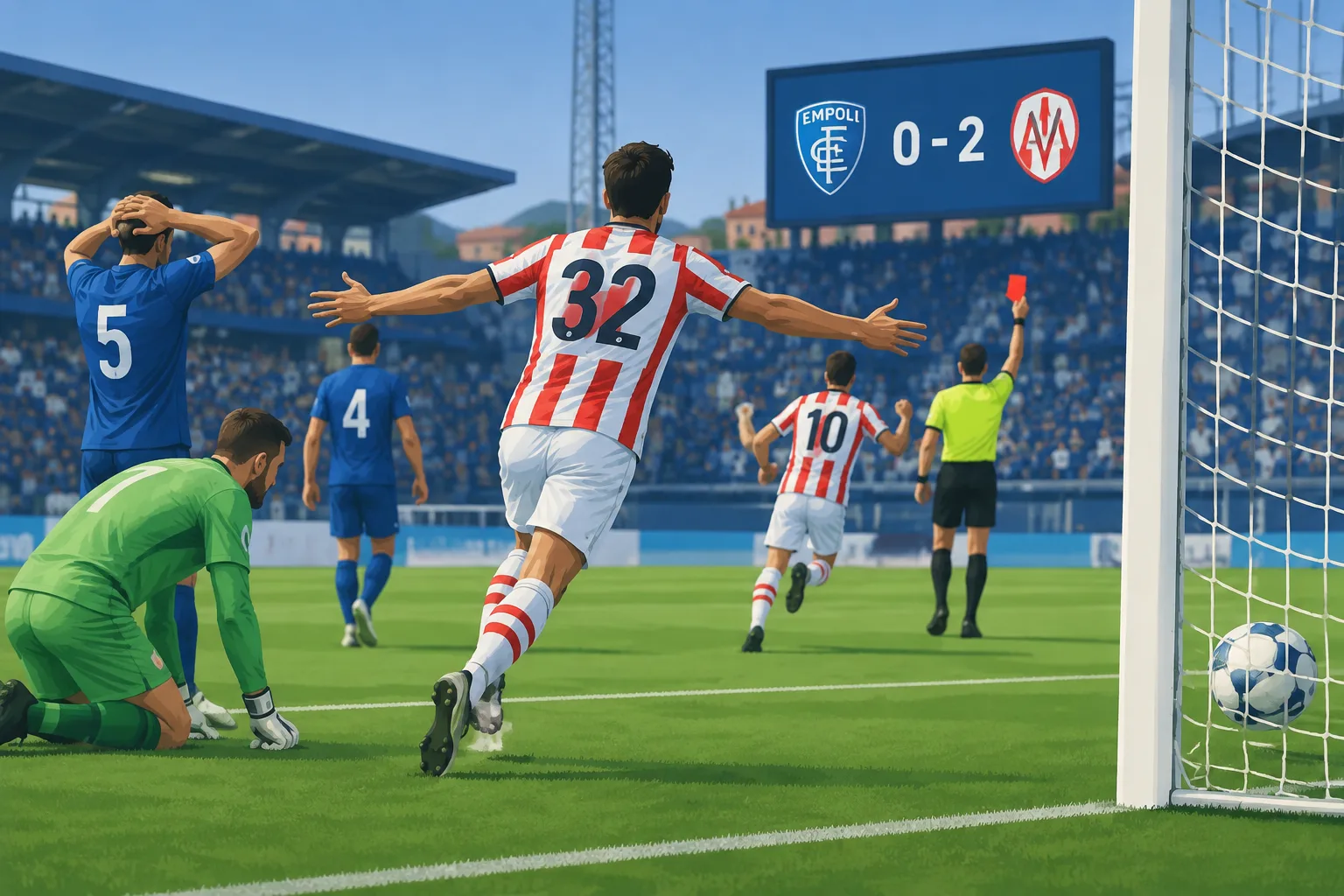 Serie B, 8ª giornata: il Vicenza vince 2-0 a Empoli