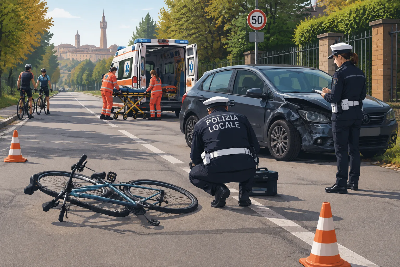 Investimento in via Toscana a Bologna: 35enne ricoverata in Rianimazione