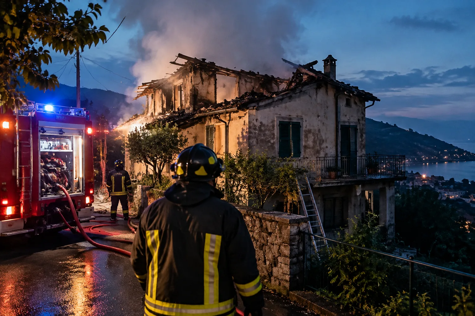 Incendio ad Avegno: donna muore rientrando in casa per recuperare i gatti