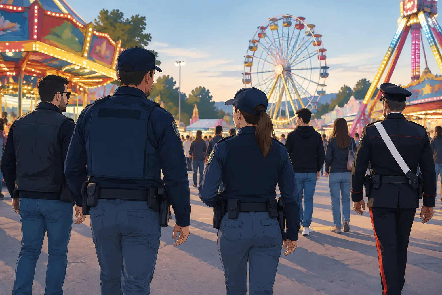 Perugia, intensificati i controlli al Luna Park di Pian di Massiano: 188 persone identificate