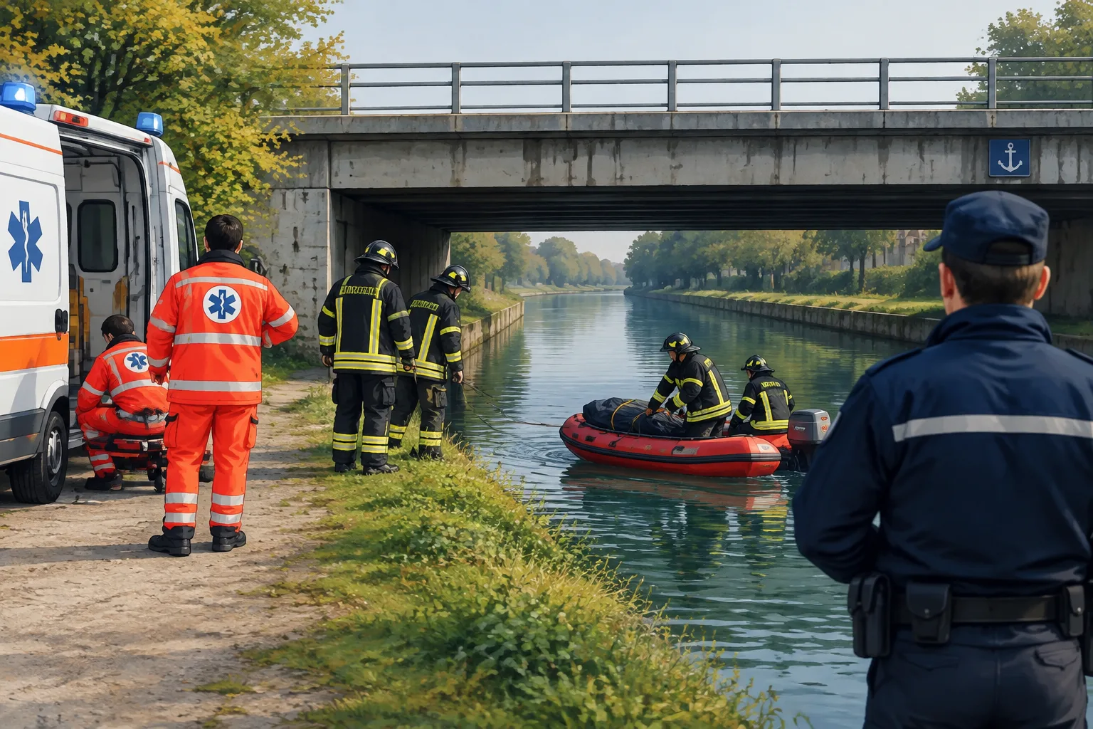 Ritrovato cadavere nel canale Villoresi ad Arconate: vittima un uomo di 58 anni