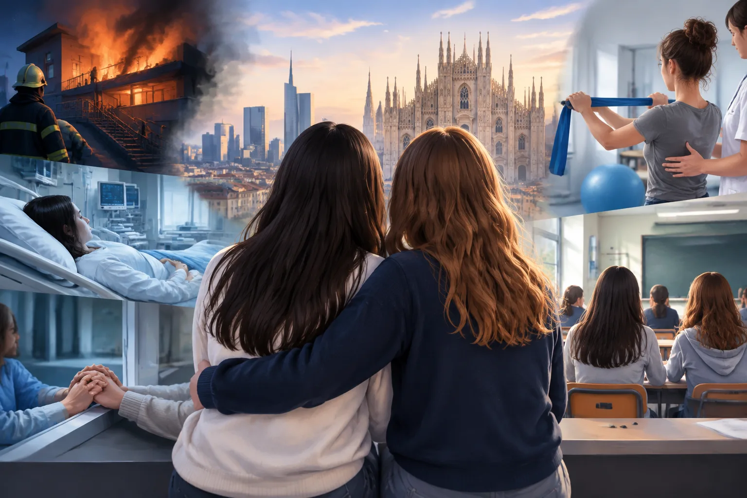 Milano, il racconto di Francesca Nota e Sofia Donadio: dall'incendio a Crans‑Montana al ritorno tra i banchi