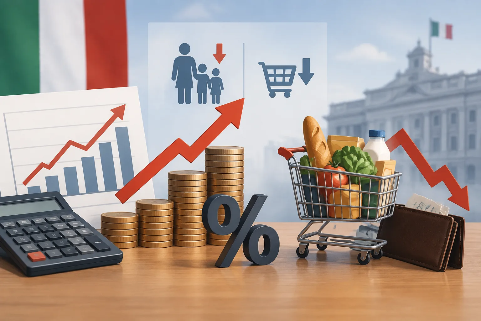 Istat: la pressione fiscale sale al 43,5% del Pil, il potere d'acquisto delle famiglie cala