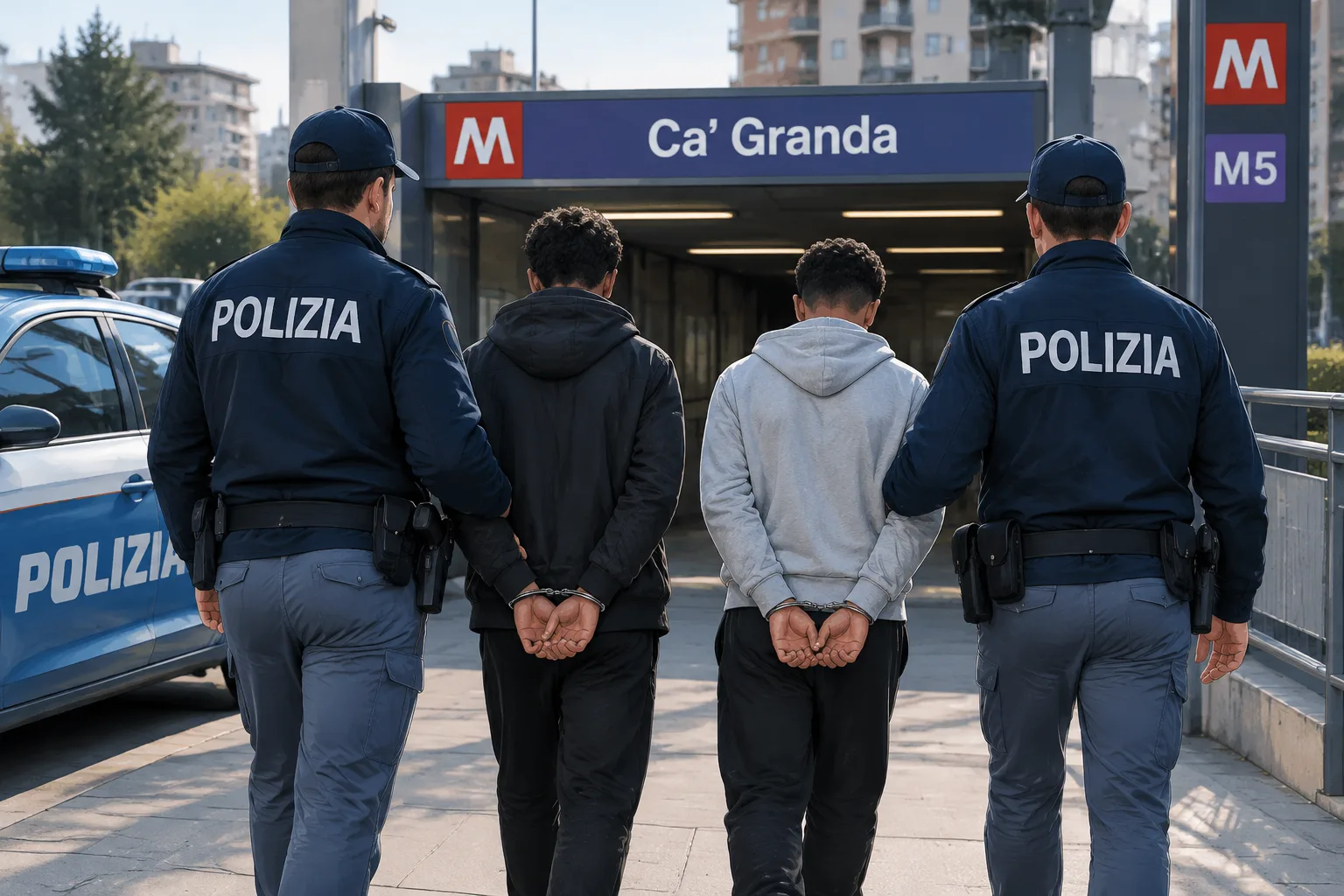 Due minorenni arrestati a Ca' Granda per rapine a donne
