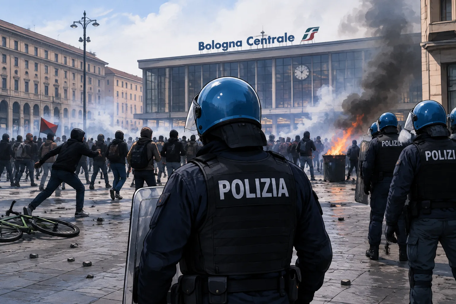 Bologna, quattro presunti promotori identificati dopo gli scontri alla stazione