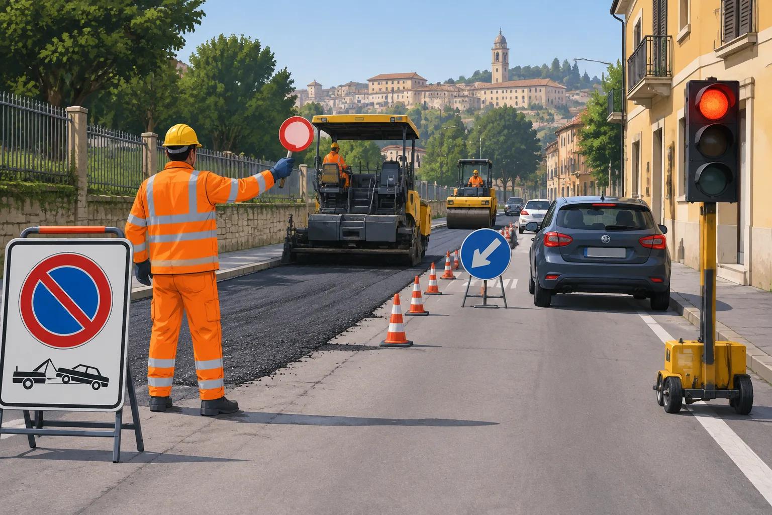 Benevento: divieti di sosta e senso unico alternato in via Cocchia e via Cavour