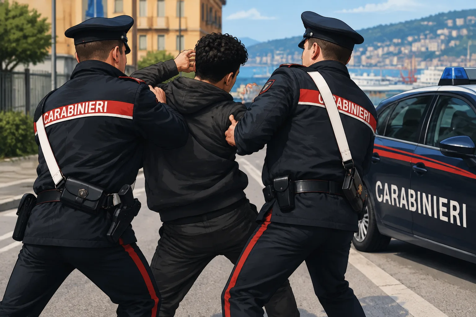 Sestri Ponente, arrestato 25enne dopo aver aggredito i carabinieri intervenuti per una lite