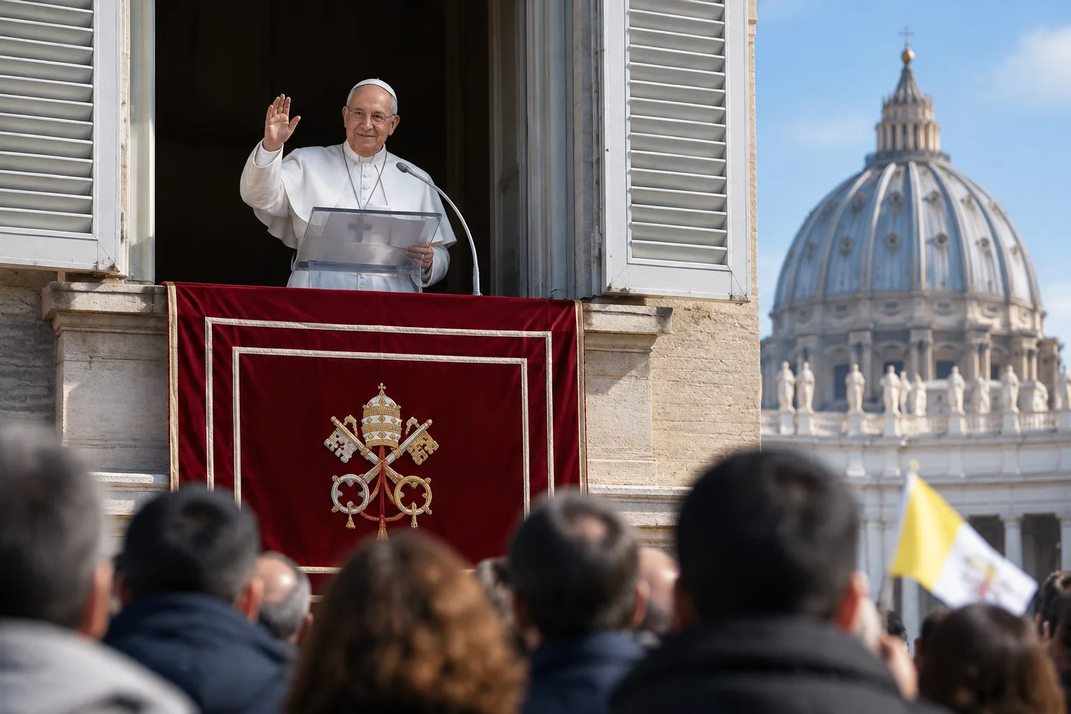 Il Papa torna a guidare l'Angelus da piazza San Pietro dopo l'intervento al Gemelli