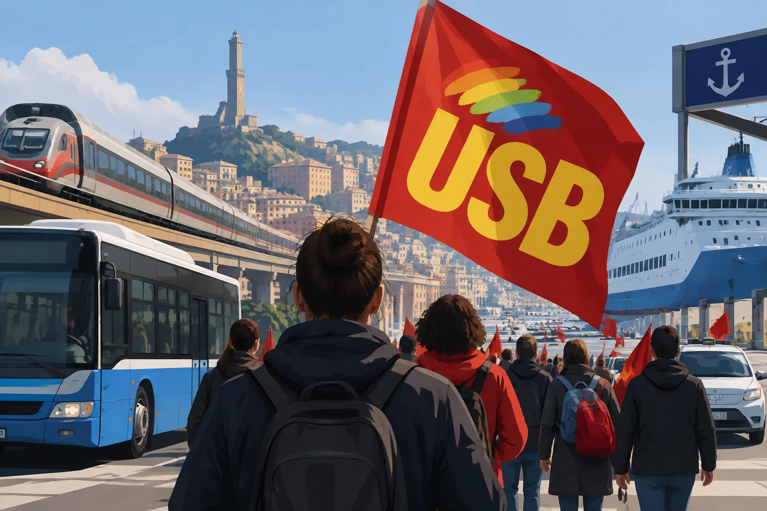 Sciopero del 30 ottobre: trasporti precettati dal ministero, Usb conferma la mobilitazione; a Genova resta il corteo